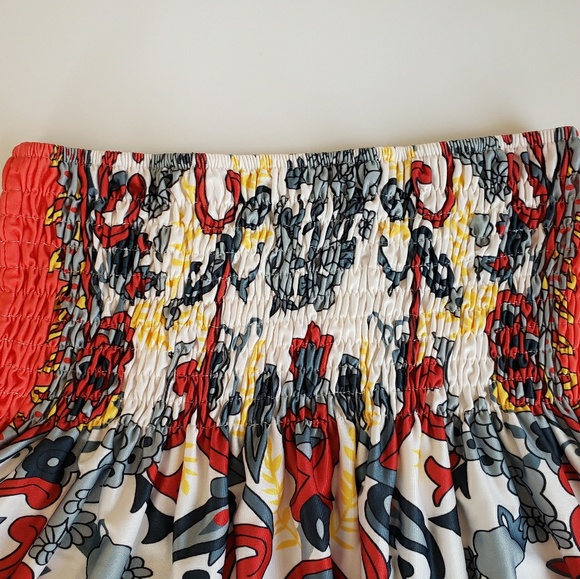 Strapless multi-colored dress - Picture 2 of 4